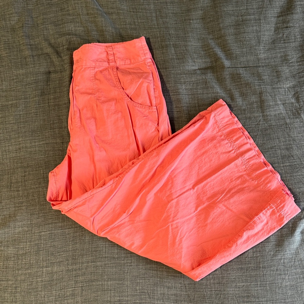 Free People Wide Leg Pants in Coral